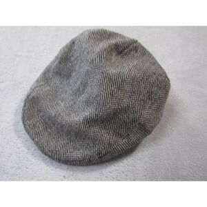 Jaxon Newsboy Hat Men's Size Extra Large Herringbone Wool Blend Flat Cap